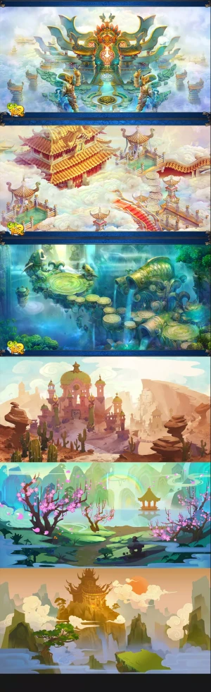 qq仙灵背景及概念图
