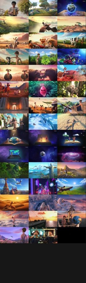明星阵容公益单曲《Earth》动画 地球场景大全
